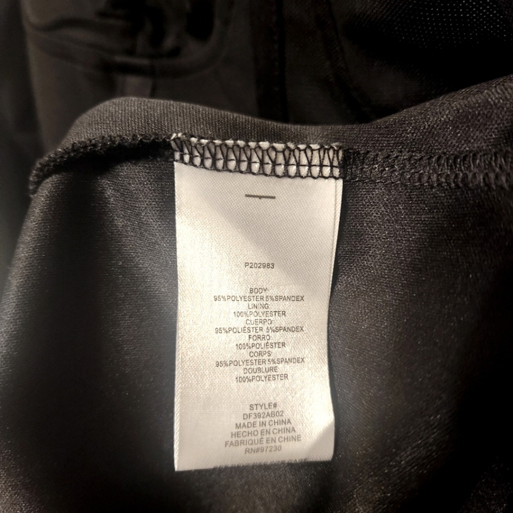 Almost Famous Mesh Ruched Dress | Long Sleeve | Sz L - Picture 4 of 4